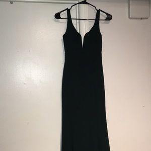 Dark Emerald Green Evening Gown